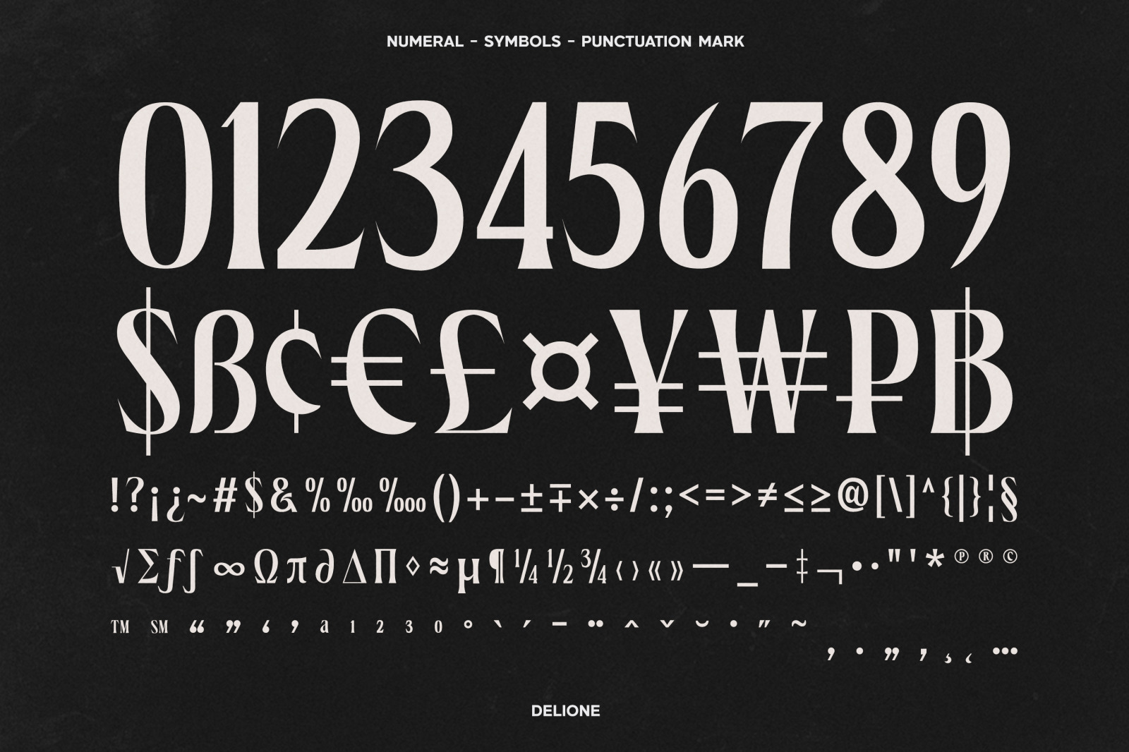 Delione - Display Serif Font Delione - Display Serif Font
