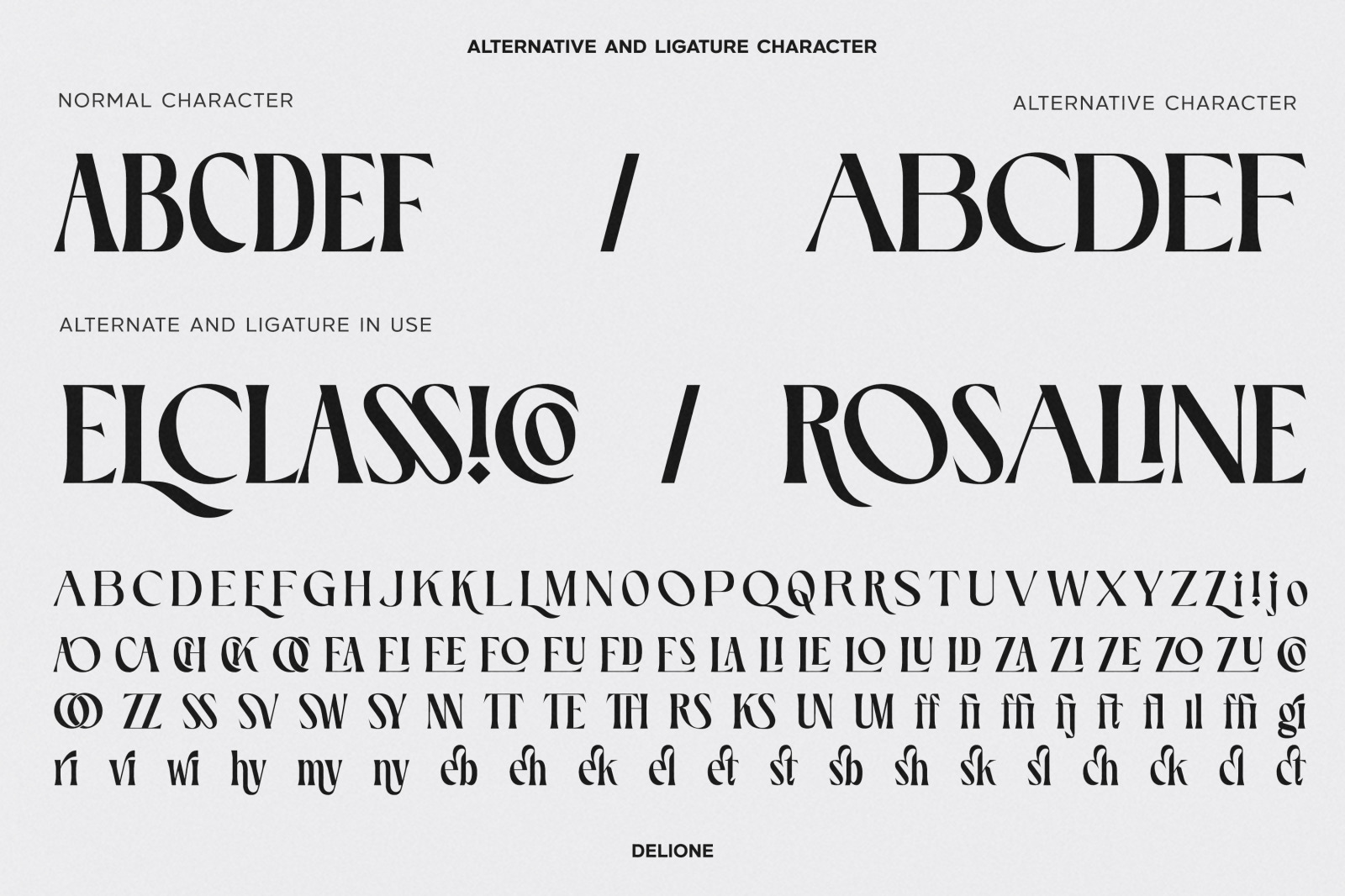 Delione - Display Serif Font Delione - Display Serif Font