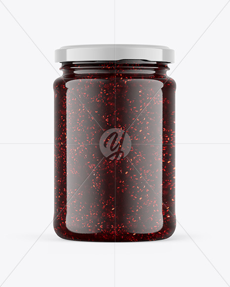 Raspberry Jam Jar Mockup