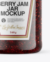 Raspberry Jam Jar Mockup