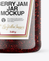 Raspberry Jam Jar Mockup