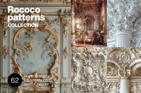 Rococo patterns - Mirror