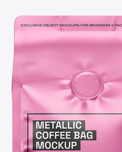 Metallic Coffee Bag Mockup