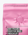 Metallic Coffee Bag Mockup