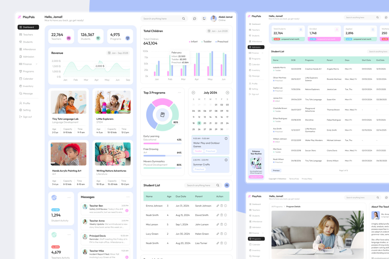 PlayPals - Daycare Dashboard PlayPals - Daycare Dashboard