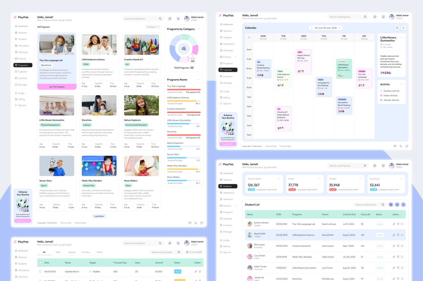PlayPals - Daycare Dashboard PlayPals - Daycare Dashboard