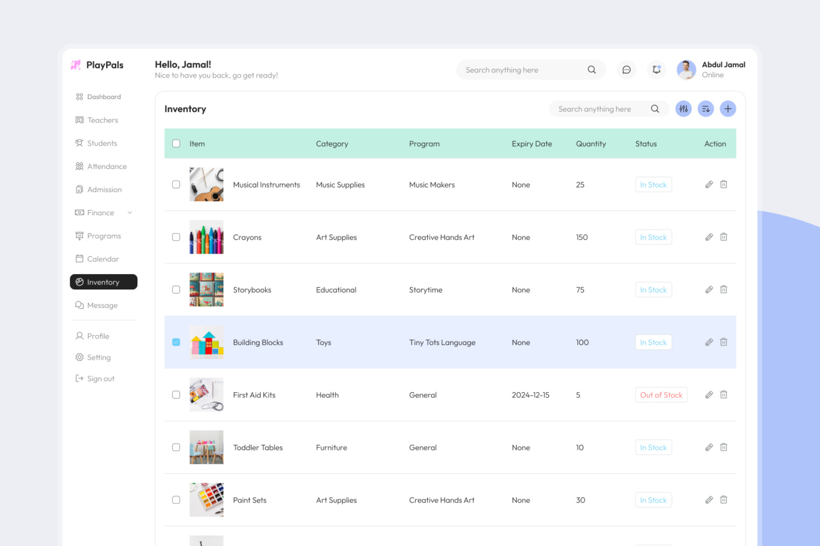 PlayPals - Daycare Dashboard PlayPals - Daycare Dashboard