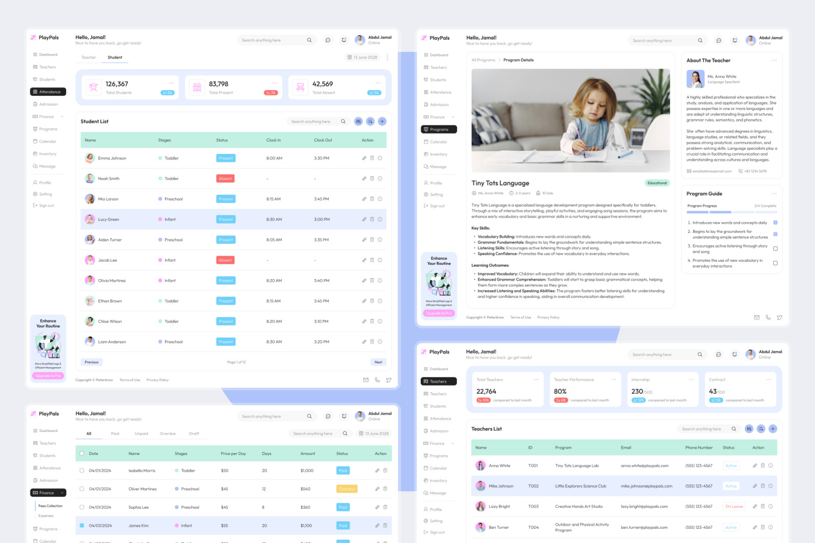 PlayPals - Daycare Dashboard PlayPals - Daycare Dashboard