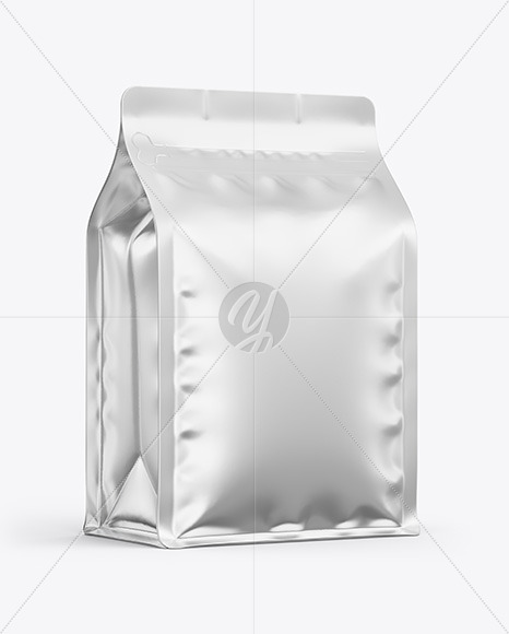 Metallic Coffee Bag Mockup