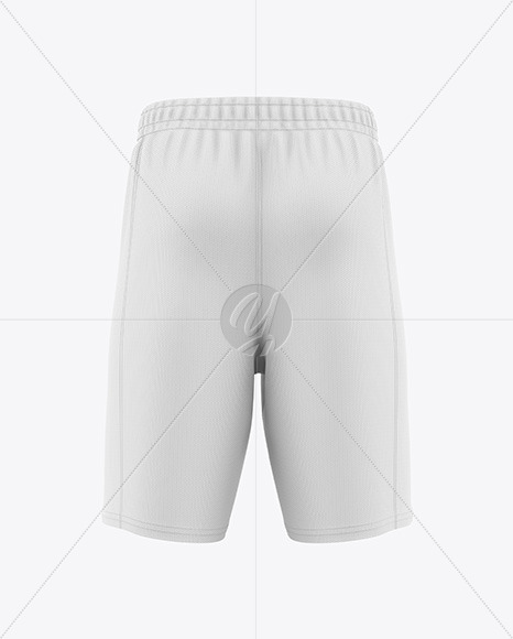 Basketball Shorts Mockup - Back View
