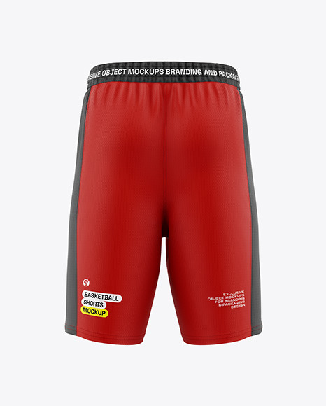 Basketball Shorts Mockup - Back View