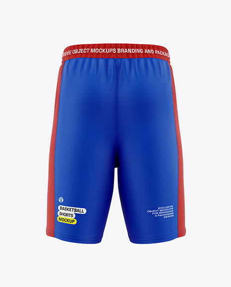 Basketball Shorts Mockup - Back View