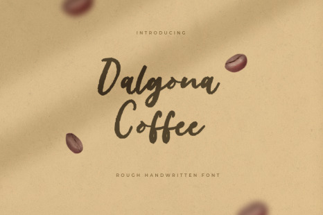 Dalgona Coffee – Rough Handwritten Font - Playing girls