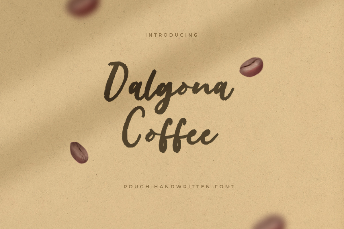 Dalgona Coffee – Rough Handwritten Font Dalgona Coffee – Rough Handwritten Font