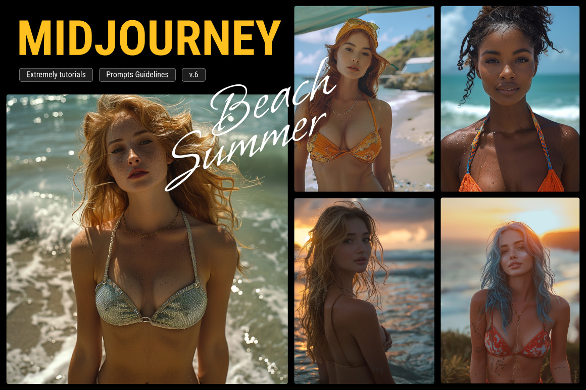 Summer Beach - Midjourney Promptbook Summer Beach - Midjourney Promptbook