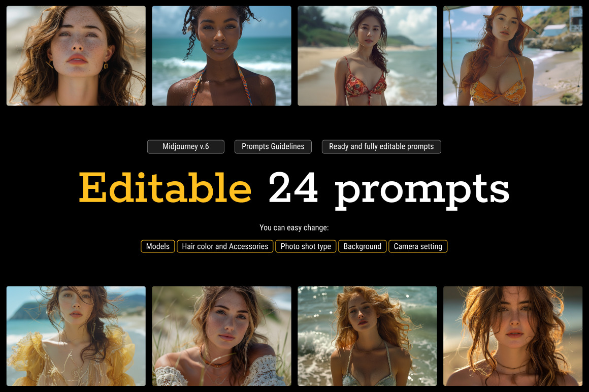 Summer Beach - Midjourney Promptbook Summer Beach - Midjourney Promptbook