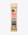 Glossy Metallic Stick Sachet Mockup