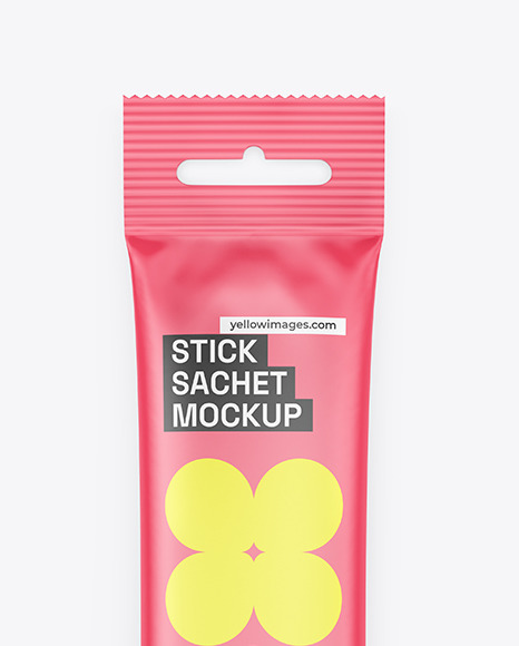 Matte Stick Sachet Mockup