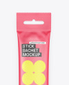 Matte Stick Sachet Mockup