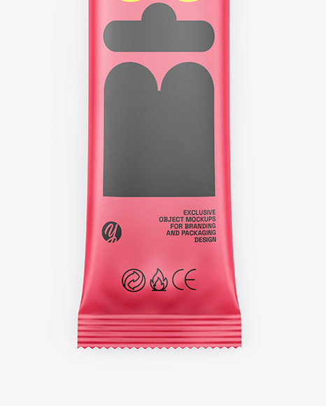 Matte Stick Sachet Mockup