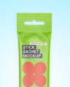 Matte Stick Sachet Mockup