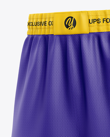 Basketball Shorts Mockup - Half Side View