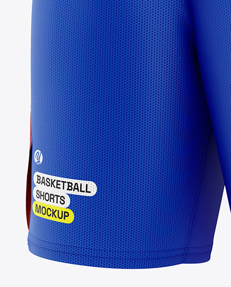 Basketball Shorts Mockup - Half Side View