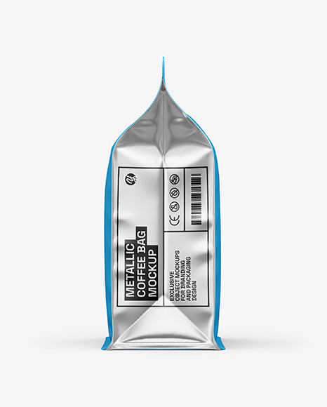 Metallic Coffee Bag Mockup