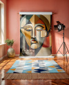 Backdrop with Carpet in a Photo Studio Interior Mockup