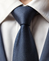 Pin-Back Button on a Dark Blue Suit Mockup