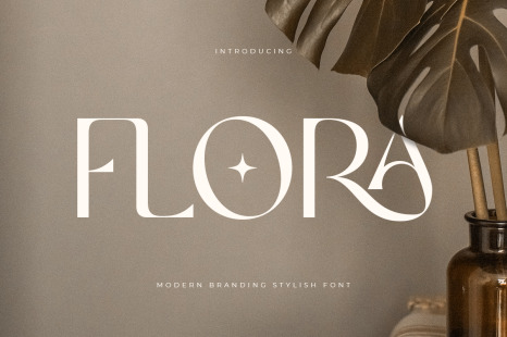 Flora - Modern Branding Stylish Font - Stylish logo