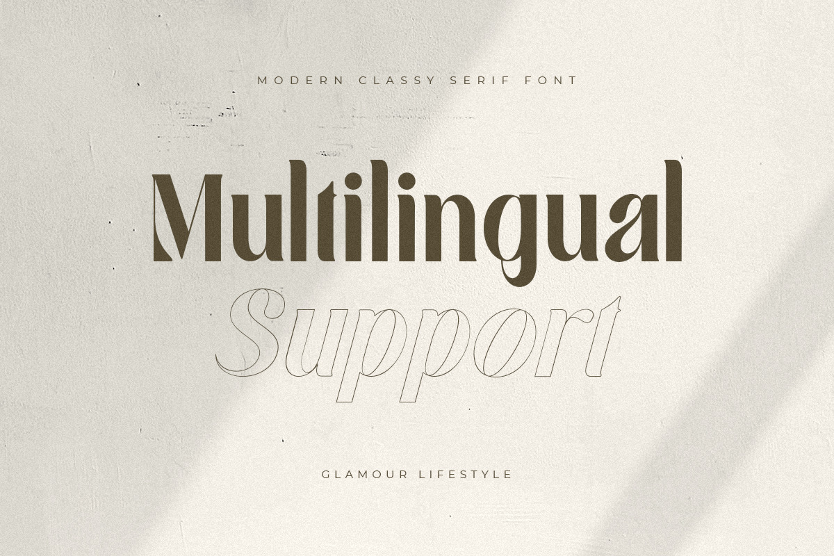 Glamour Lifestyle - Modern Classy Serif Font Glamour Lifestyle - Modern Classy Serif Font