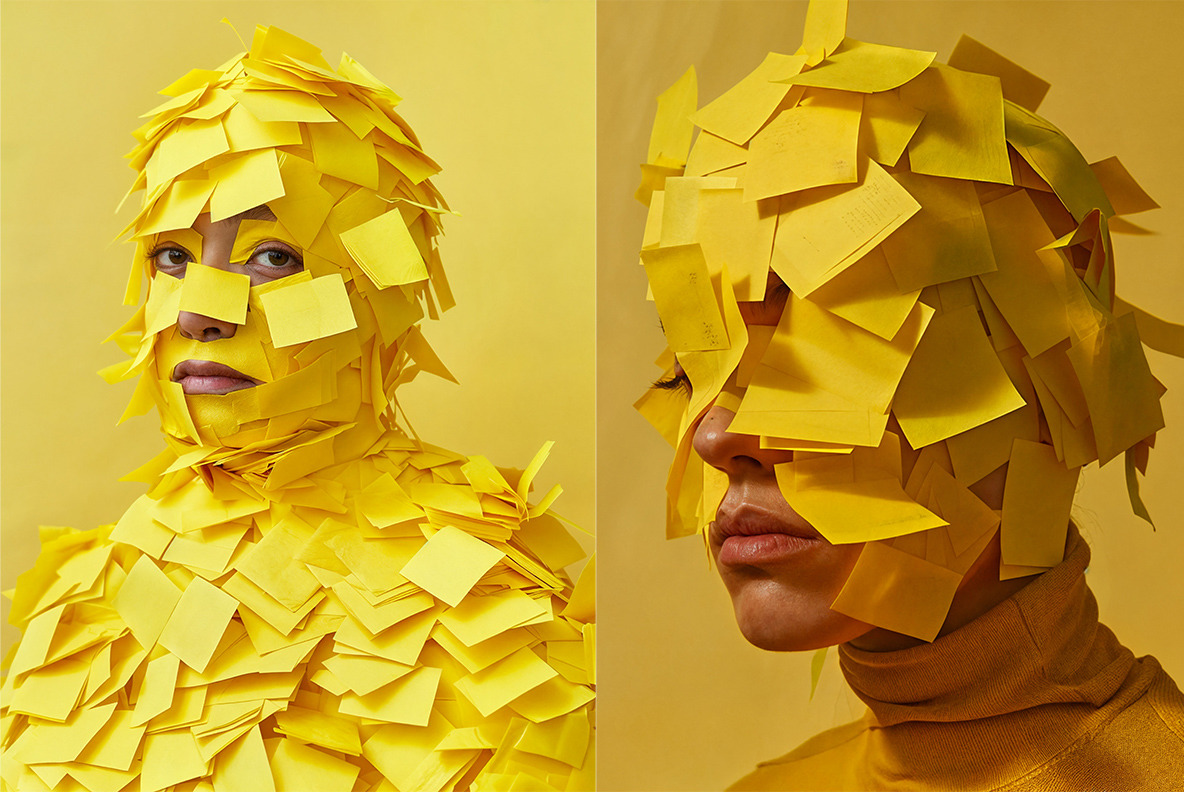 Post-its faces Post-its faces