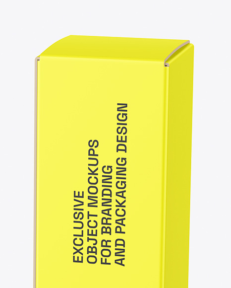 Matte Cosmetic Bottle With Box Mockup