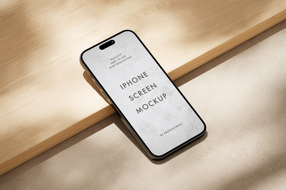 iPhone 15 Pro Mockup Set iPhone 15 Pro Mockup Set