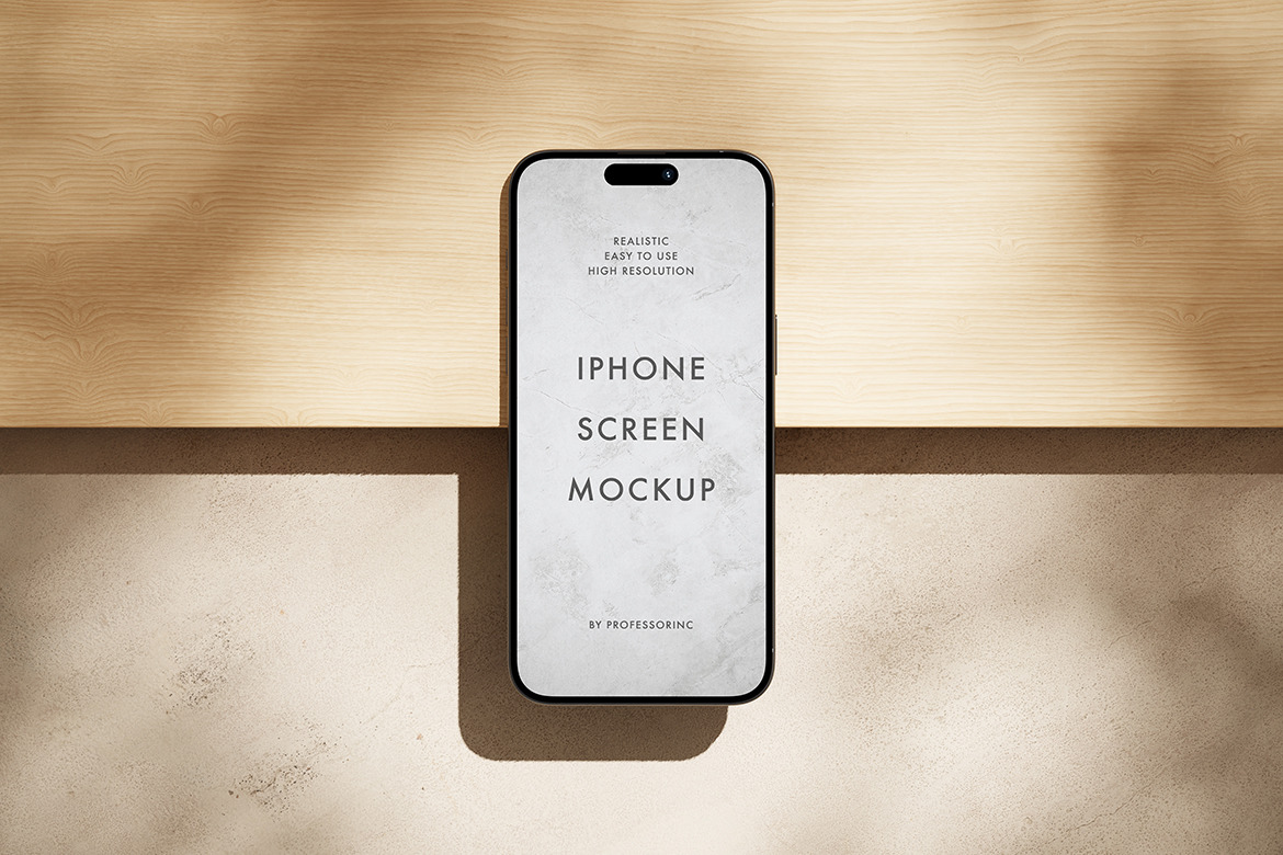 iPhone 15 Pro Mockup Set iPhone 15 Pro Mockup Set