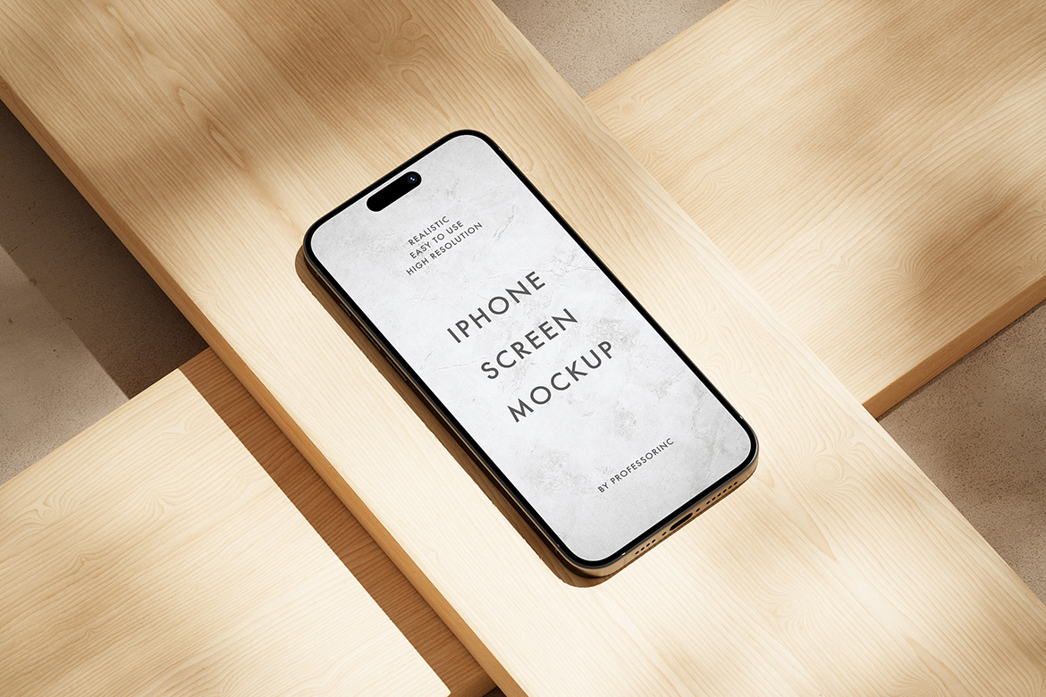 iPhone 15 Pro Mockup Set iPhone 15 Pro Mockup Set