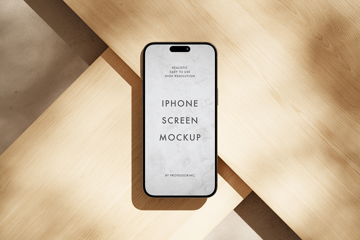 iPhone 15 Pro Mockup Set iPhone 15 Pro Mockup Set