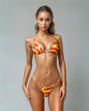 Young Tanned Woman Wearing a Bikini Mockup