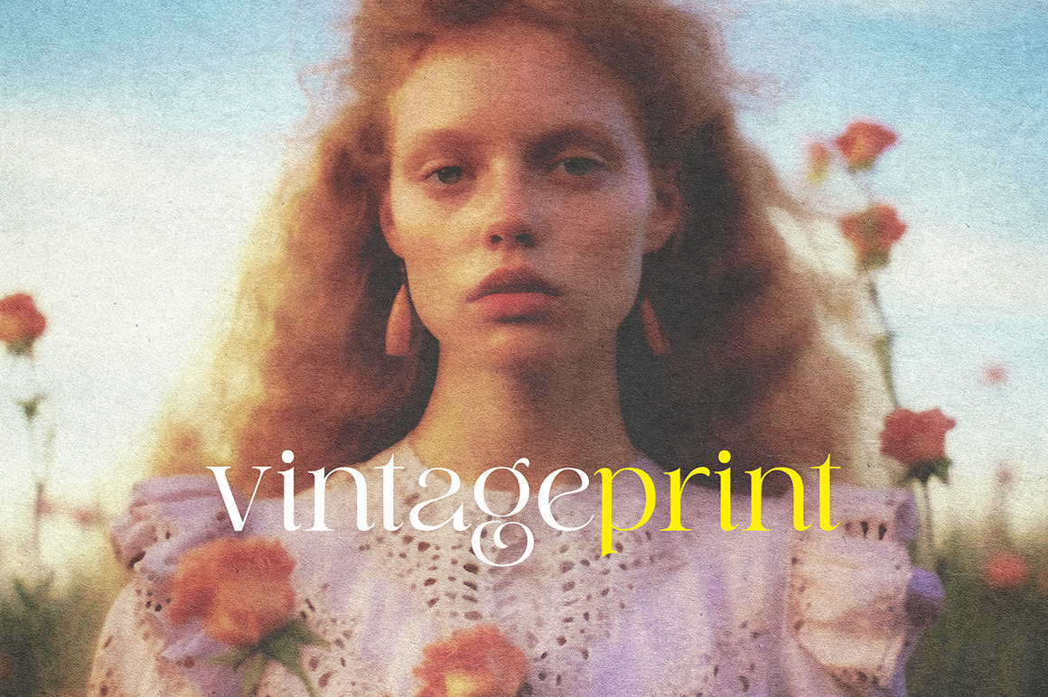 Vintage Print Photo Effect Vintage Print Photo Effect