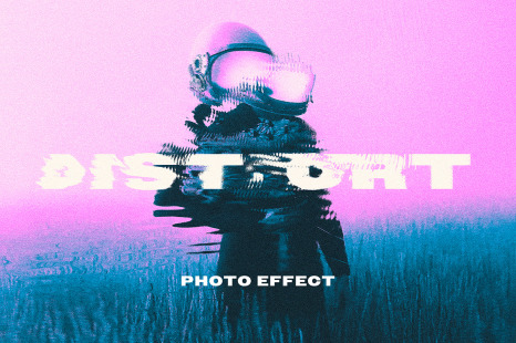 Distorted Mismatches Photo Effect - Glitched