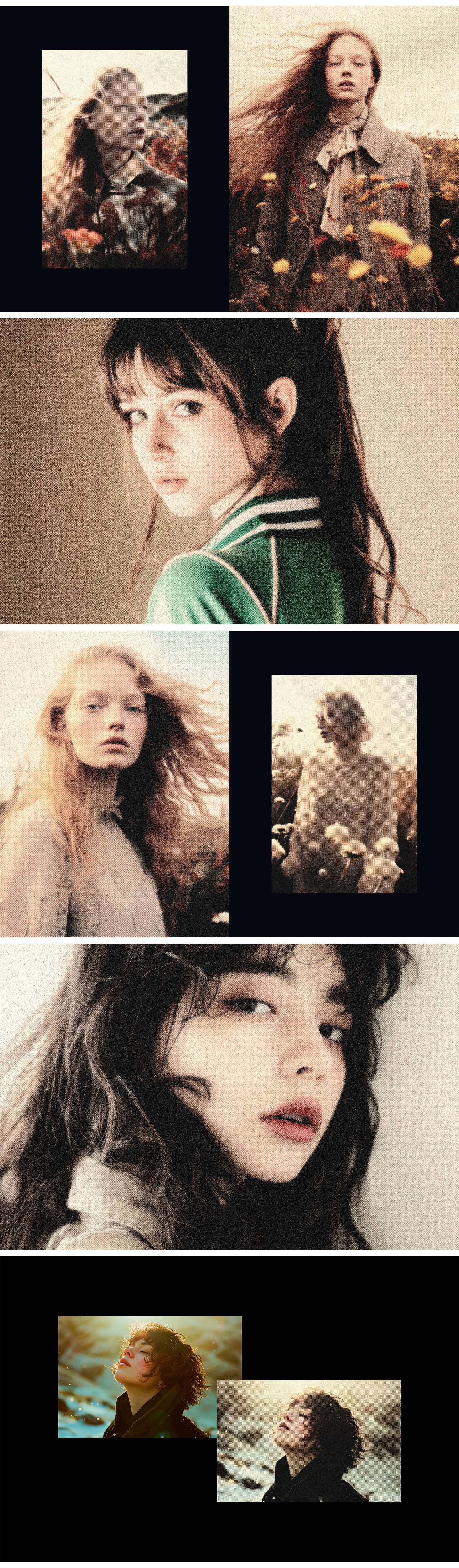 Vintage Halftone Postcard Photo Effect Vintage Halftone Postcard Photo Effect