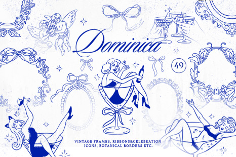 Dominica Vintage Frame Whimsical Collection - Celebrate