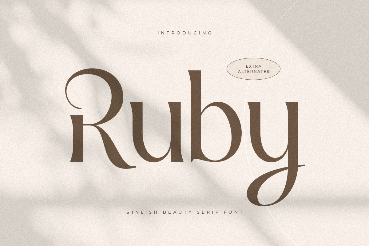 Ruby - Stylish Beauty Serif Font Ruby - Stylish Beauty Serif Font