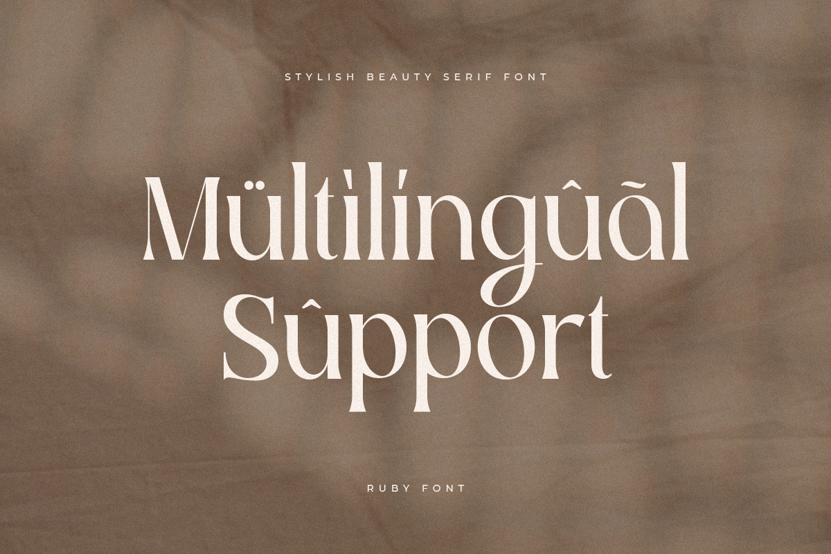 Ruby - Stylish Beauty Serif Font Ruby - Stylish Beauty Serif Font
