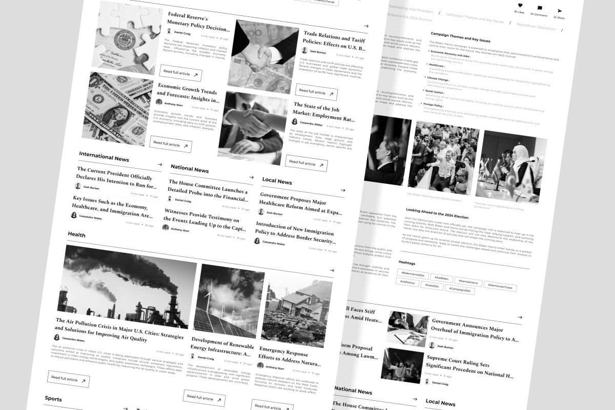 Warta - News Portal Landing Page Warta - News Portal Landing Page