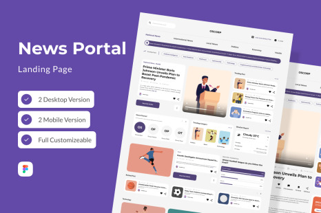 Oscorp - News Portal Landing Page - Informal