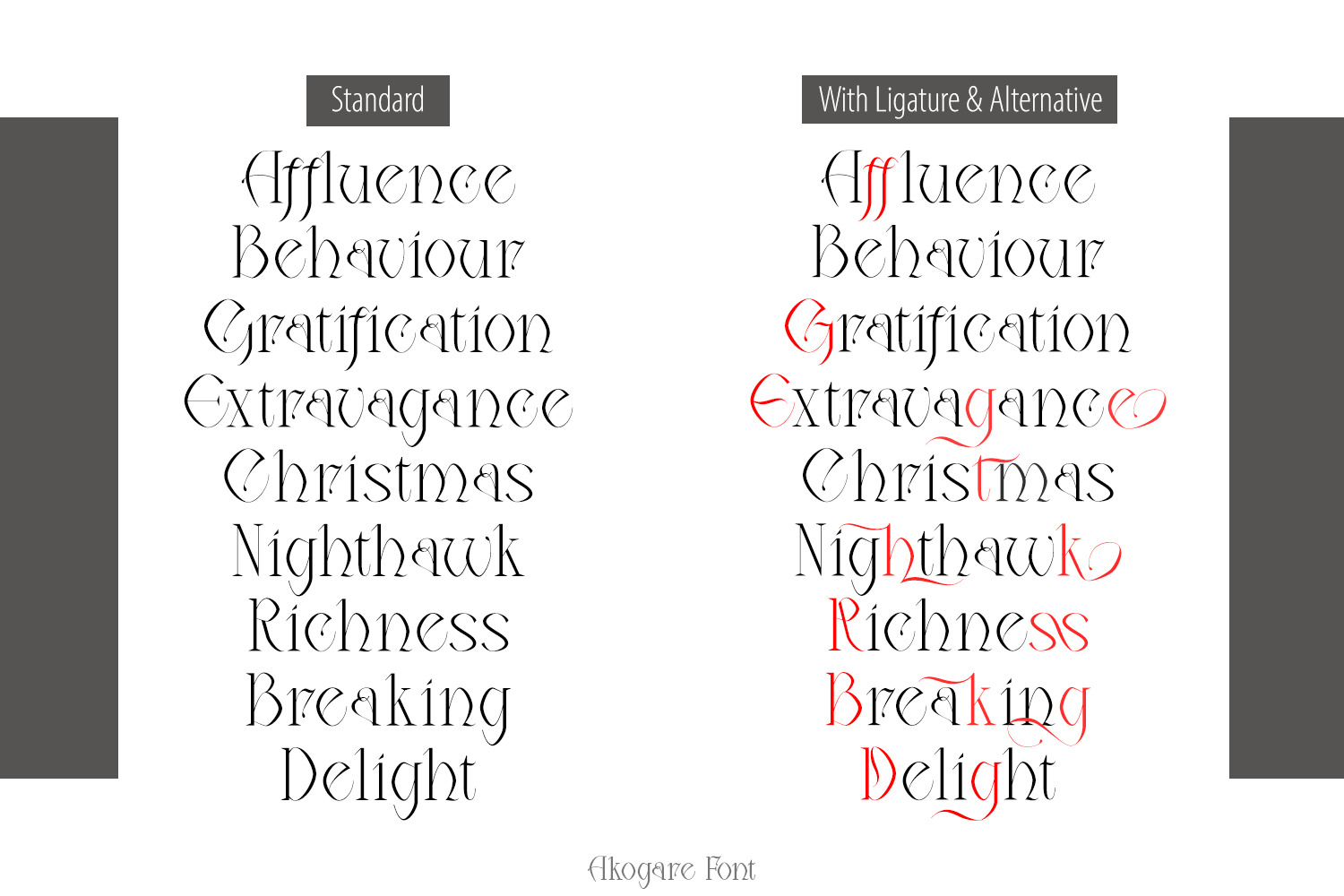 Akogare Font Akogare Font