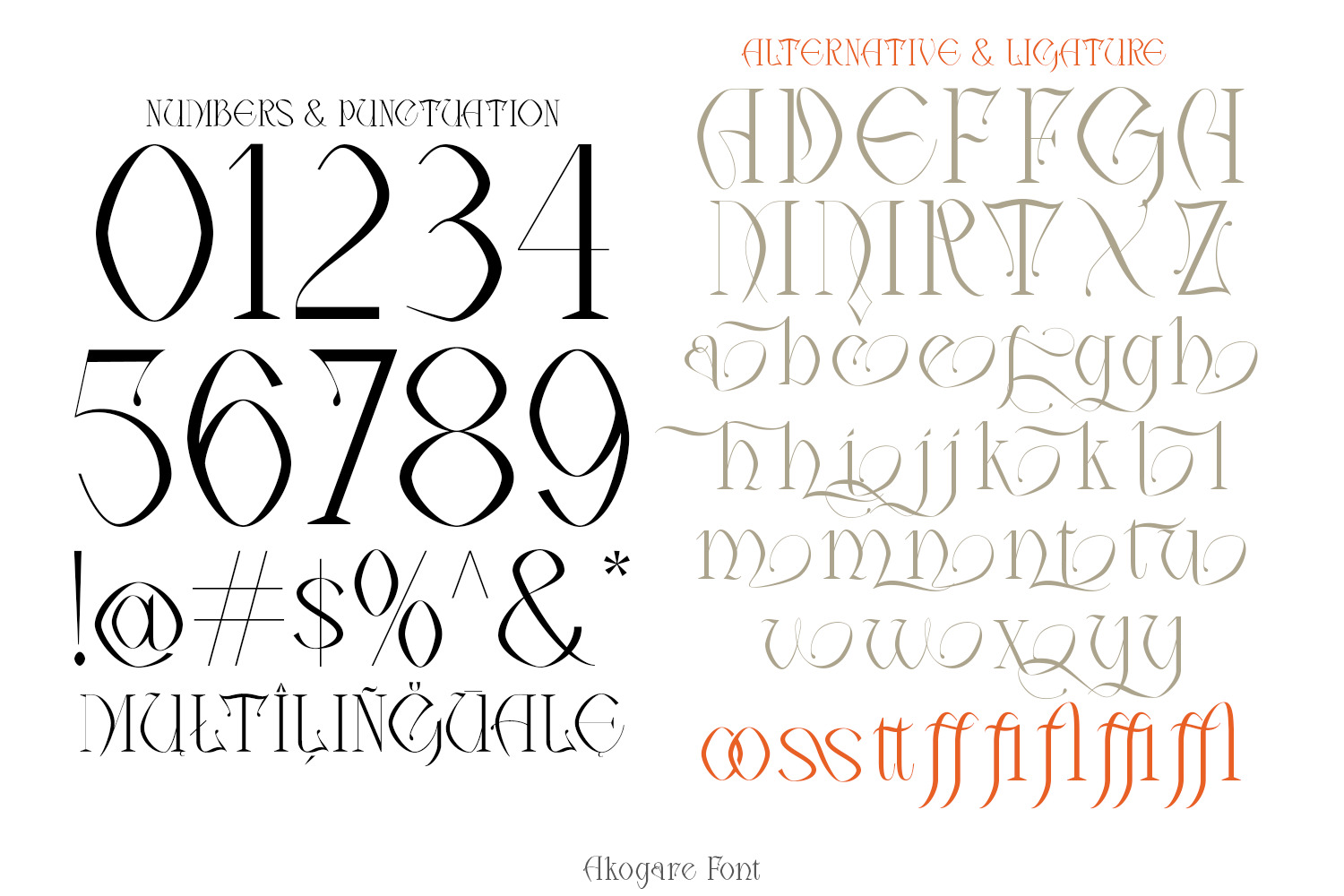 Akogare Font Akogare Font