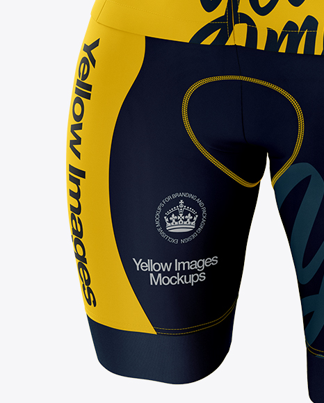 Women’s Cycling Kit mockup (Half Side View)